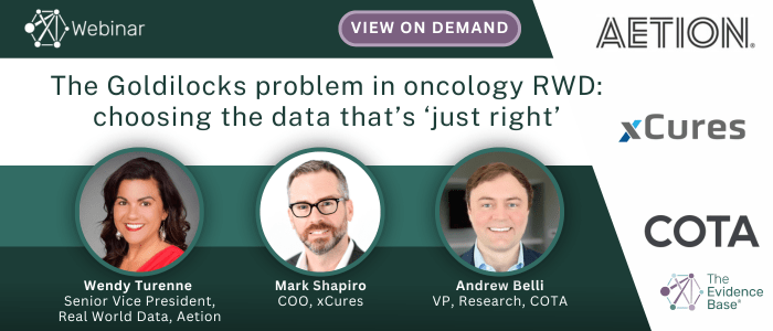 WEBINAR: The Goldilocks problem in oncology RWD: choosing the data that ...