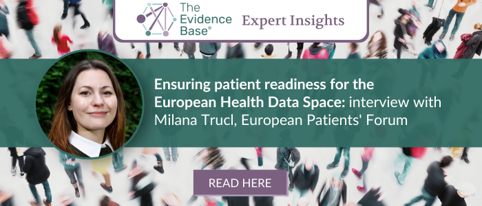 Milana Trucl discusses patient readiness for the European Health Data Space in The Evidence Base Expert Insights interview