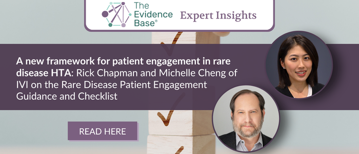 New framework for rare disease patient engagement with expert headshots and read more button